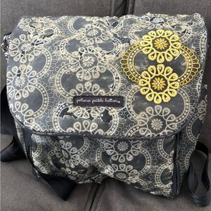 Petunia Pickle Bottom Black and White diaper Bag